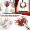 12Pcs 35/40cm Simulated Red Berry Artificial Red Berries Fruit Wedding Home Table Party Decor Christmas New Year DIY Bouquet