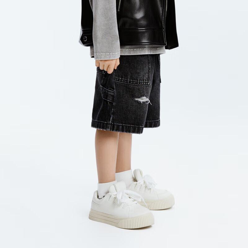 Little MO&Co. Unisex Ripped Denim Shorts 140