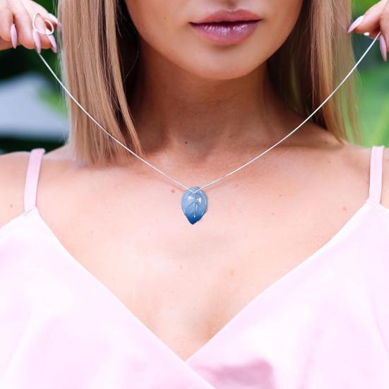 50Pcs Glass Camellia Tea Pendant 26 x 18mm Leaf Size DIY Jewelry Making Beads Set for Necklaces Bracelets Earrings