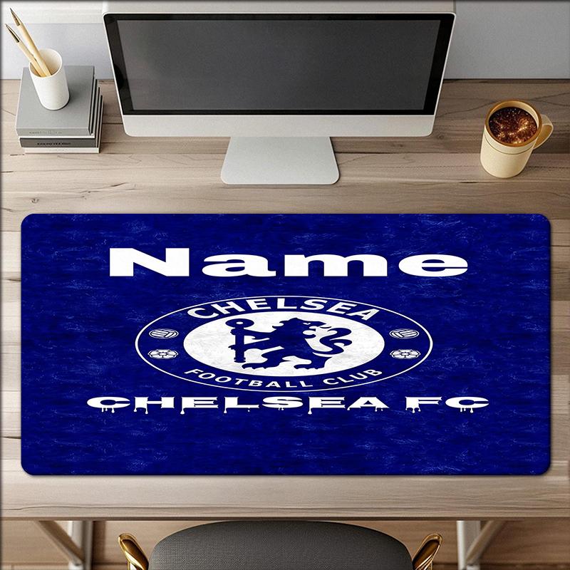 Custom Name Chelsea Football Club Theme Mouse Pad Non Slip Rubber Base Multifunctional Office Home Decor Perfect For Workspace Personalization
