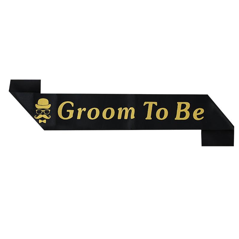 Bachelorette Party Decor Groom Bride To Be Sash Veil Badge for Wedding Bridal Shower Decoration Hen Party Supplies Team Bride