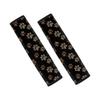 Two-Piece Dog Paw Print Seat Belt Pads for Sedans and SUVs