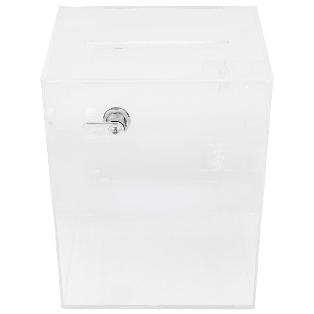 Box Small Lock Transparentní prasátko Dětské pro děti Dospělý Uzamykací poštovní schránka Akrylová slitinová nádoba na mince