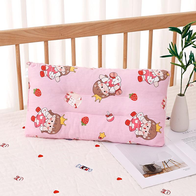 Children Infants Baby Cartoon Pure Cotton Doudou Velvet Sleep Pillow Kindergarten Washable Cervical Vertebra Protect Kids Pillow