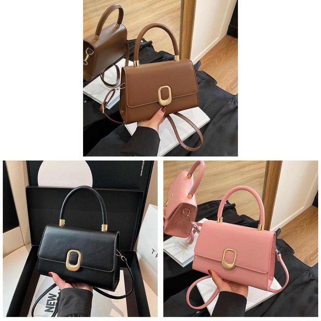 Minimalist Pu Small Shoulder Bag With Tophandle For Daily Casual Wear