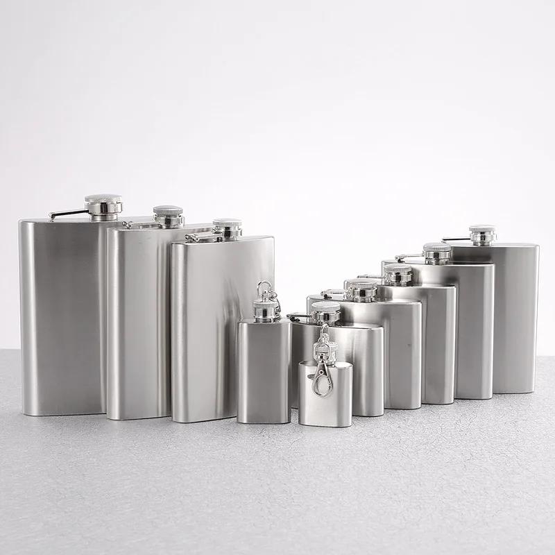 1-18Oz Stainless Steel Hip Flask Liquor Alcohol Whiskey Flask Cap Bottle Travel Liquid Container Accessory Portable Hip Flask