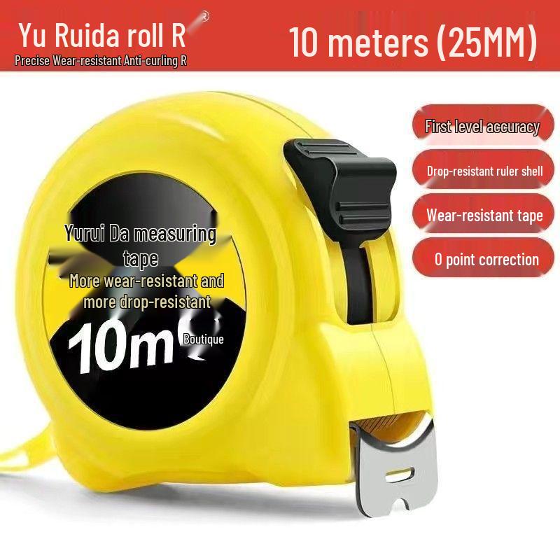 Durable Rustproof Waterproof Thickened Tape Measure & Ruler - Widened, Wear-resistant, 10m