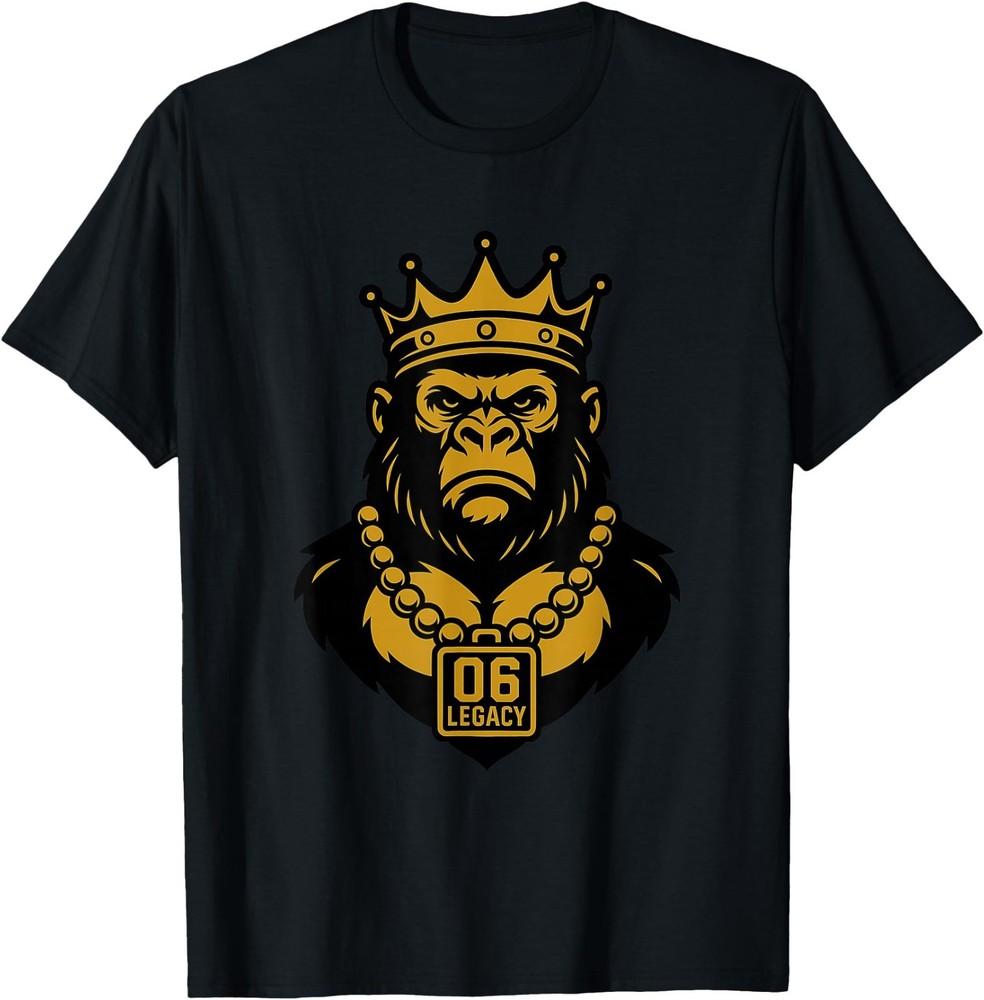 

Regal Black and Gold Gorilla “06 Legacy” Crown Brotherhood T-Shirt 2XL