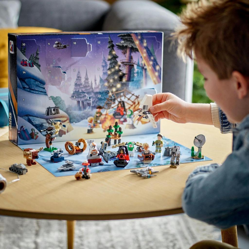 LEGO Star Wars Advent Calendar Gift 75366 Toy Blocks Birthday Gift Space Adventure Boys Ages 6 and Up