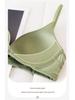 Zhangyou Women's Seamless Front-Buckle Sports Bra for Small Chests - Anti-Sagging, Gathered Design, Minimized Look for Larger Chests