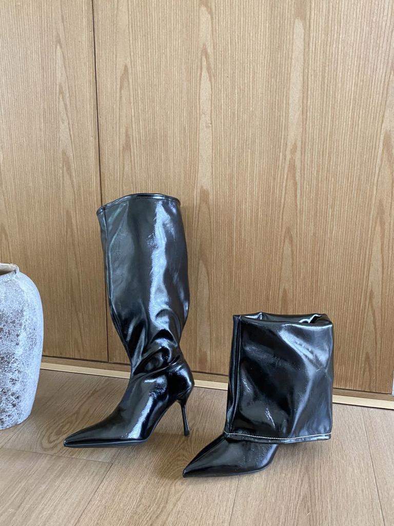 French Pointed Thin Heel Two Wear Boots Autumn and Winter 2025 New Fashion Versatile High Heel Boots Thin Boots Women