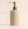 Beige Retro Cave Stone Soap Dispenser, Bathroom Accessories, Shampoo Dispenser, Storage Tray, Tissue Box, Toothbrush Holder