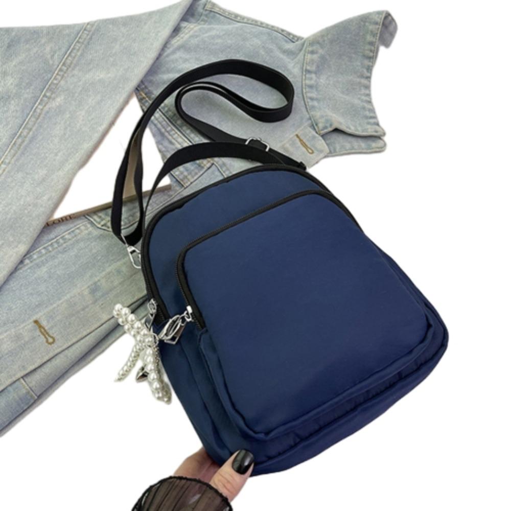 Casual Mini Square Shoulder Bag Waterproof Mobile Phone Pouch Fashion Nylon Crossbody Bag  Travel