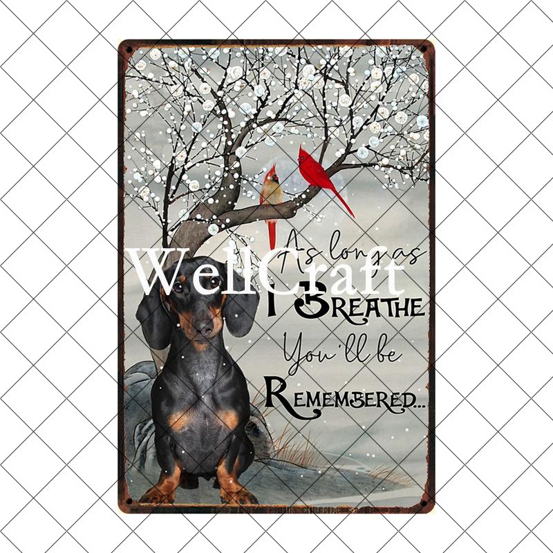 [ Wellcraft ] Pet I Am You Friend Dachshund Dog Bath Shop Wine  Art Metal Tin  Sign Wall  Poster Iron Painting Pub D-02 20*30 CM
