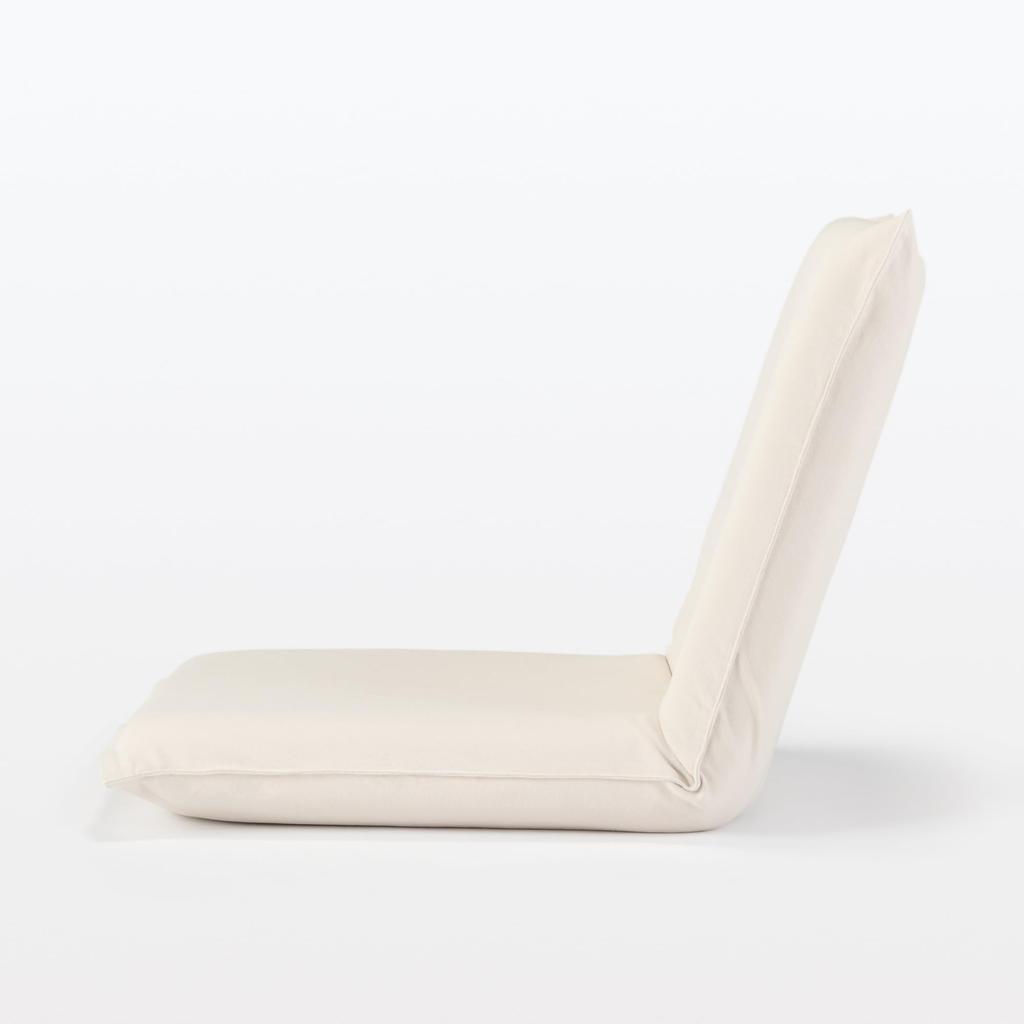MUJI Seat Width X Depth 68 X Height 53 Washed Cotton Canvas 12911043 Chair, Large, 62.5 Cm,