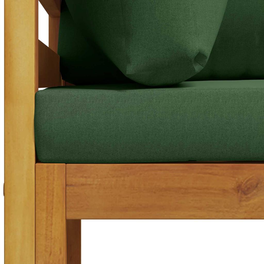 Sofa Set 4 Pieces Natural Solid Acacia Wood