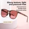 Folding Sunglasses Women's Anti-ultraviolet Polarized Sunglasses High-end Face-showing Small Large-frame Glasses