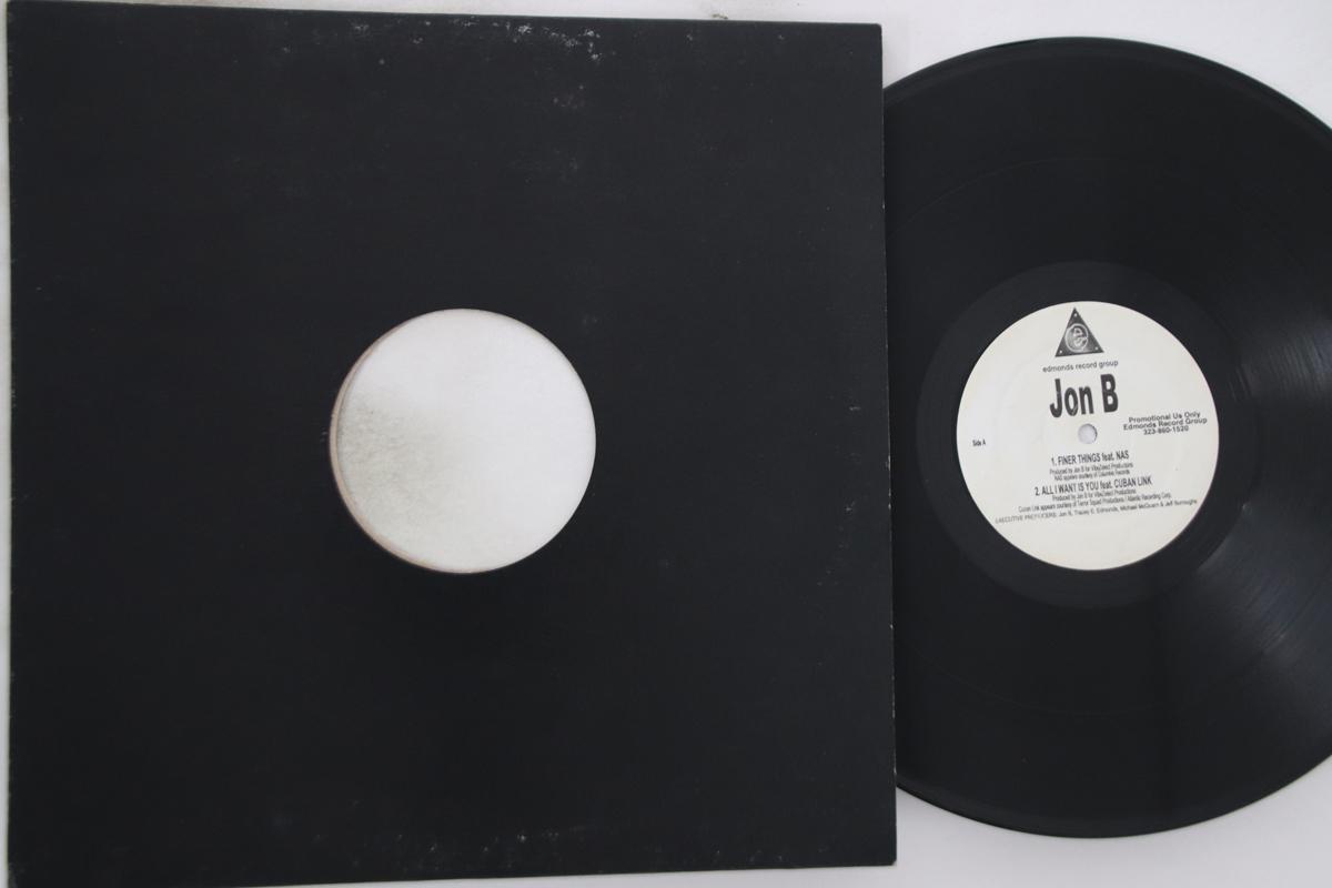 

12inch Record JON B - Finer Things NONE EDMONDS 2001 US Rap & Hip-Hop/R&B Used