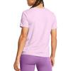 Under Armour Ua Meridian Solid Color Sports Casual Crew Neck Short Sleeve T-Shirt Women T-Shirts Purple 1379155-543