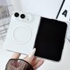 Custodia Per iPhone Duo Fold Opaca Trasparente PC Rigida Magnetica Protettiva Cover Posteriore Per MagSafe Ricarica Wireless Guscio Funda