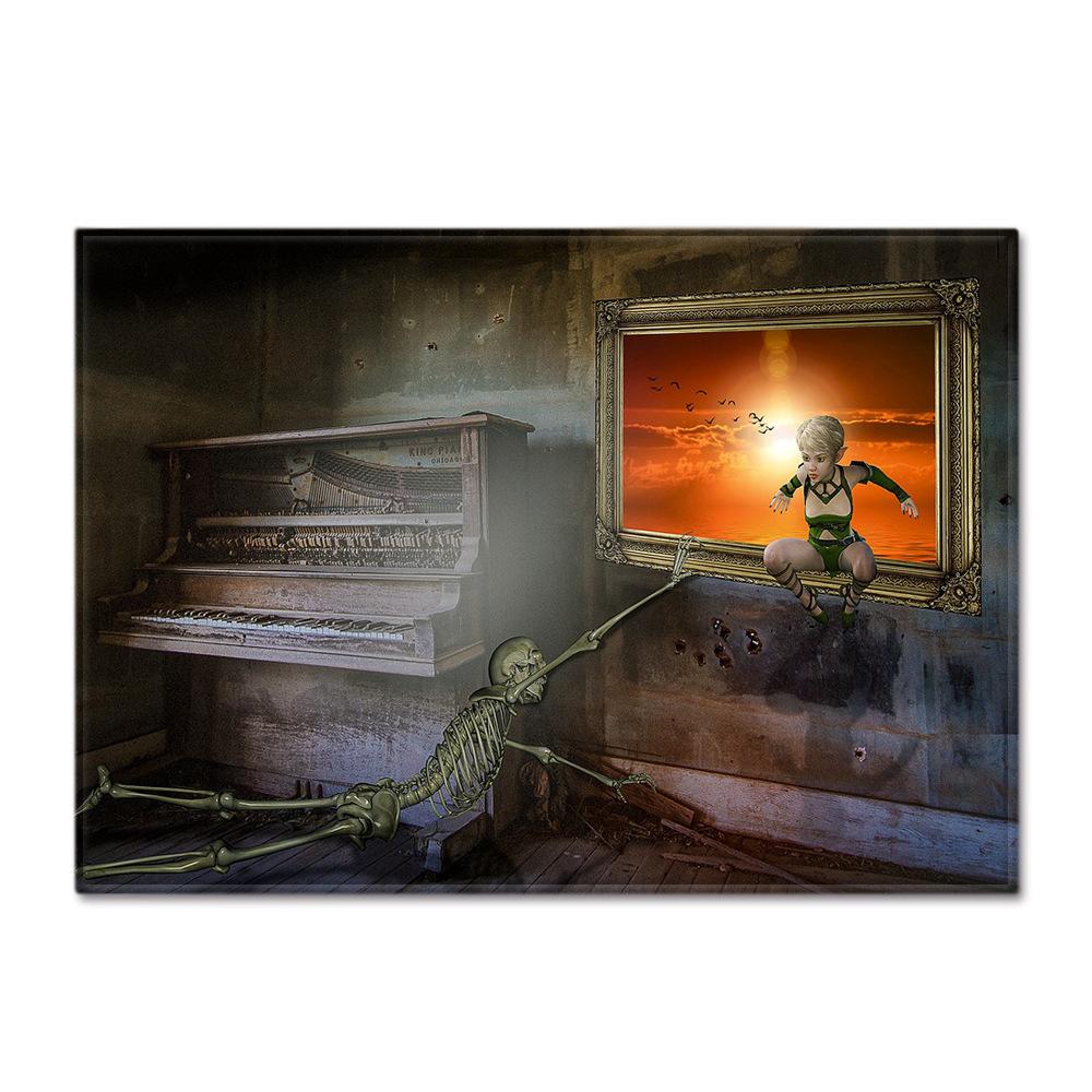 Skull Living Room Floor Mat Bedroom Dining Room Carpet Carpet Doormat