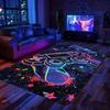 Gaming Rug for Boys Room Gamer Rug Controller Design Carpet for Game Room Bedroom Decor Non-slip Machine Washab Mat