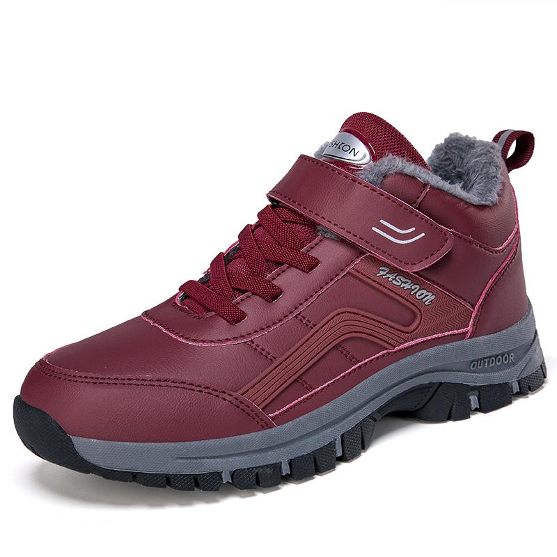 Boots Women Waterproof Winter Leather Shoes Ankle Boots Male Snow Hiking Boots