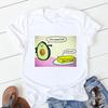 Avocado Funny Women T-Shirts Girl Harajuku Ullzang Graphic Cute Grunge Top Female T Shirt Summer Casual O-Neck Lady Tee Clothing