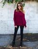 European & American Fall/Winter Sexy Off-Shoulder Batwing Sleeve Knitted Sweater for Women