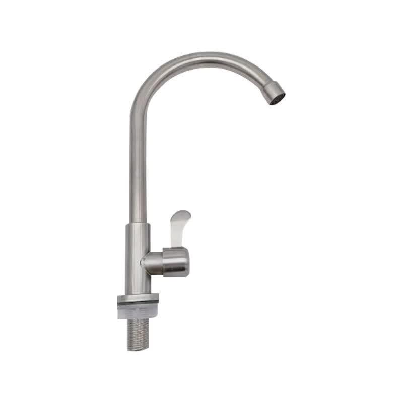 Stainless Steel Single Cold Kitchen Faucet