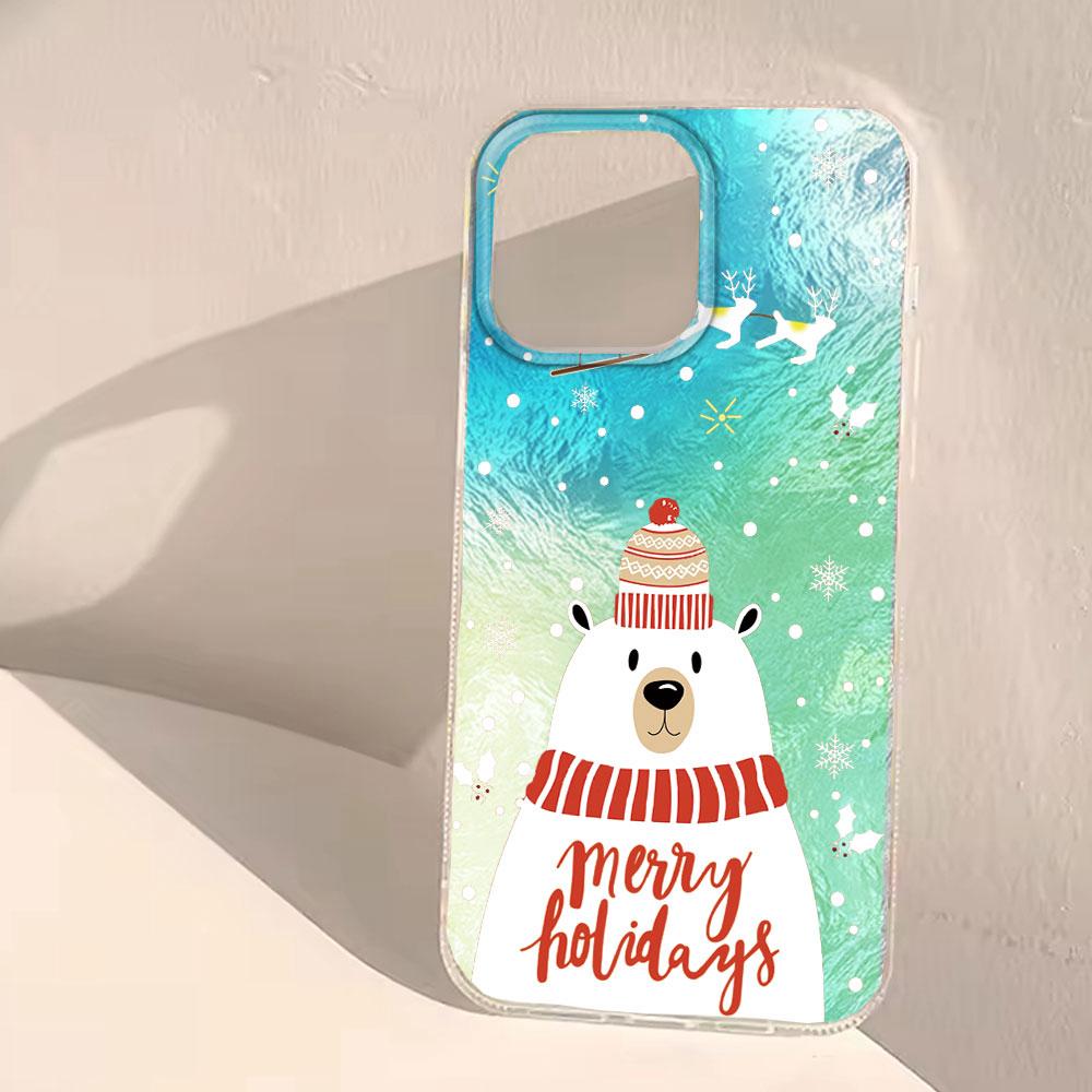 Christmas Deer Printed Elk Phone Case For Xiaomi Redmi Note 15 14 13 12 11 11S 10 10S 9 Pro 9A 15C 13C 14C A3 A3X 9C A1 A2 Cover