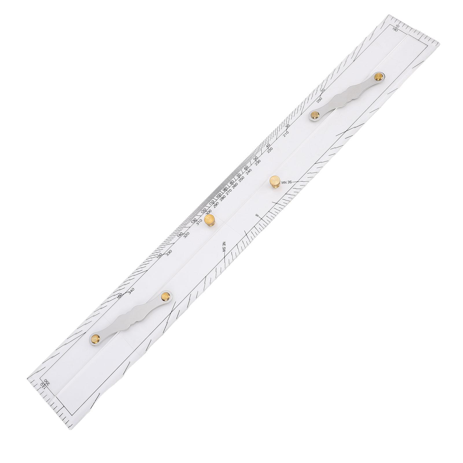 

600mm Marine Navigation Parallel Ruler High Hardness Transparent Acrylic Nautical Sea Chart Plotting Tool