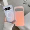 Laser Gradient For Magsafe Magnetic Silicon Case For Google Pixel 10 9 Pro XL 10 9 Pro 9A Wireless Charge Colorful Frosted Cover