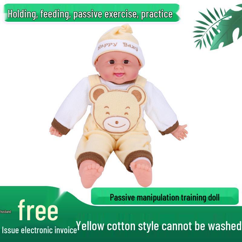 Infant Caregiver Training Simulation Doll: Vinyl Baby Model with Teaching Aids