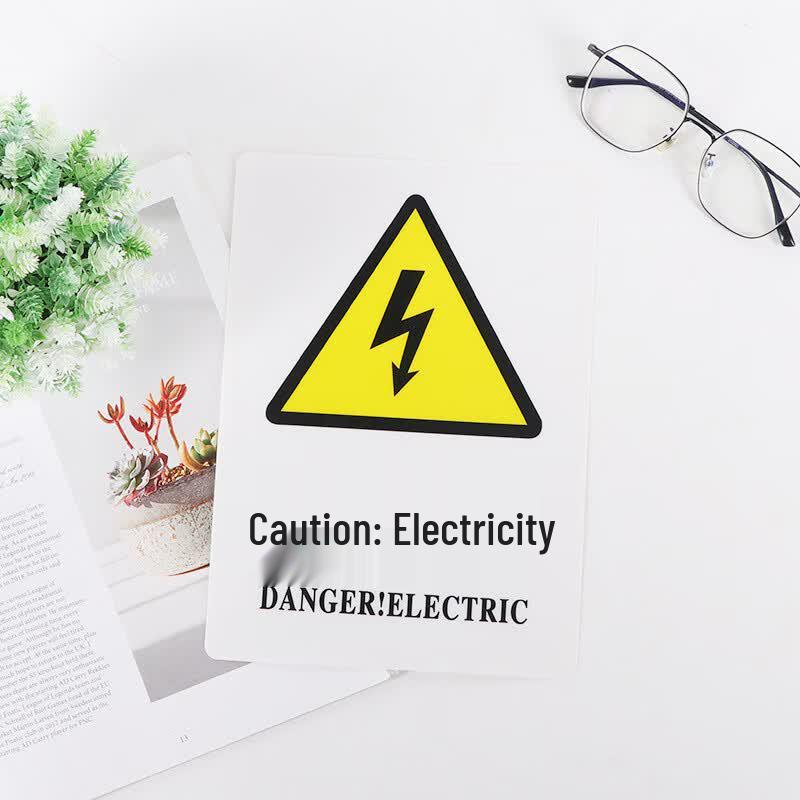 Danger: Electricity PVC Safety Warning Sign