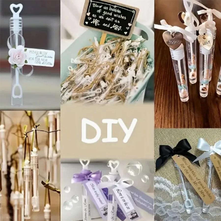 30pcs-Heart-Shaped Bubble Wand - Bubble Sticks for Weddings, Birthdays & More | Festive Decorations (Water Not Included)