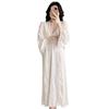 Ice silk pajamas women's spring and autumn high-end halter suspender dress nightgown set with chest pad sexy pure loungewear