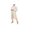 UGG Gertrude Long Teddy Coat Solid Color Lapel Double-Breasted Fitted Long Sleeve Mid-Length Coat Women Coats White 1120631-WHITE
