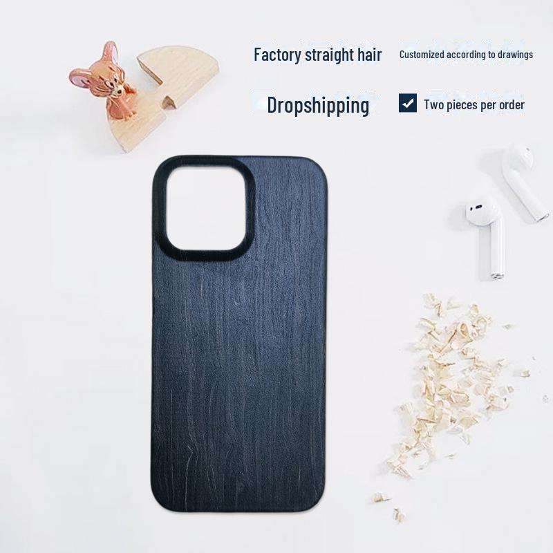 Hülle aus Holz für iPhone 14 Pro Max - Schutzhülle aus Massivholz, Hartschalen-Apple-Hülle