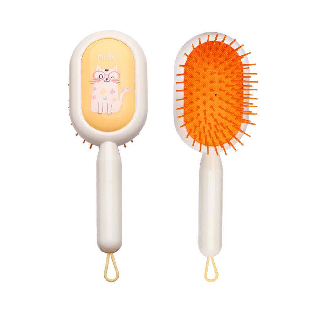 Cute Cartoon Style Air Cushion Hair Comb for Girls, Portable Massage & Anti-Hair Loss Comb