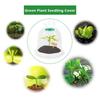 10pcs Plastic Planting Protective Cover Transparent Thermal Seedling Insulation Cover Moisturizing Reusable Seedling Hood