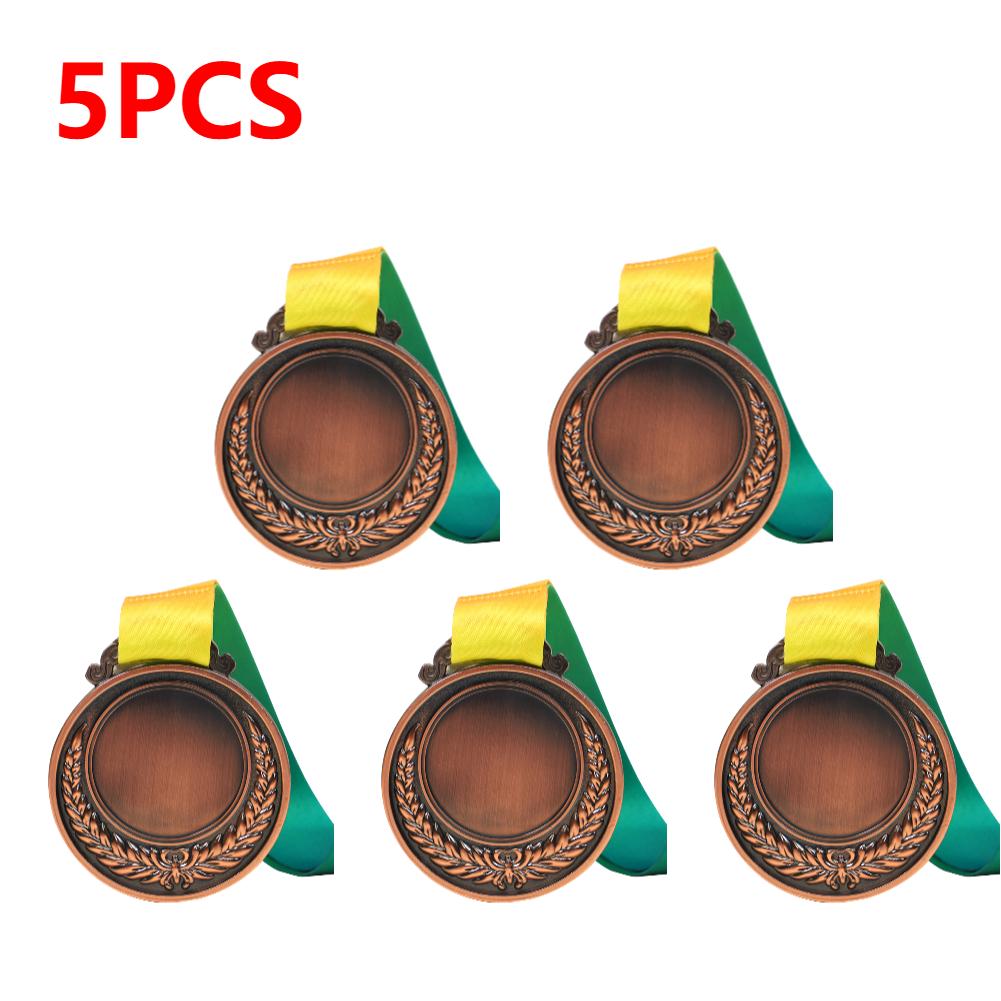 5/10PCS Gold Silver Bronze Award Medal Winner Reward Toys Sport Football Competition Prizes Award Medal For Souvenir Gift