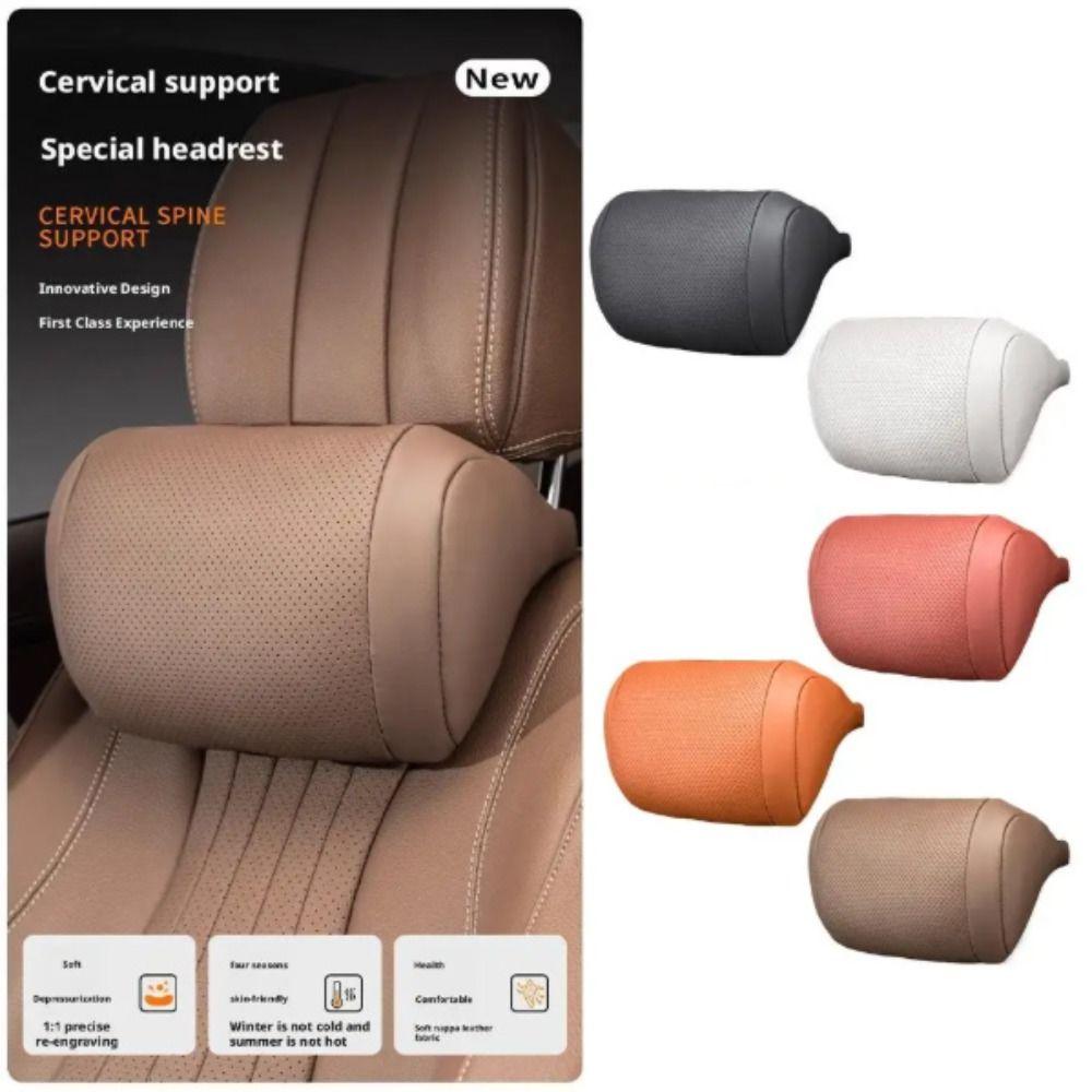 Soft Fluffy Car Seat Headrest Neck Pillow Comfortable Neck Support Travel Neck Rest  Protection