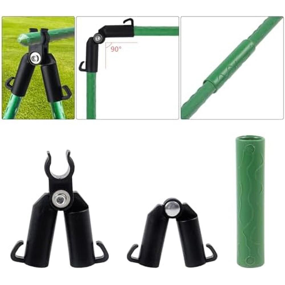 80pcs 11mm Adjustable Plant Trellis Connector Clips Garden Frame Joint Buckle Set Greenhouse Support Building Accessory Tool Kit