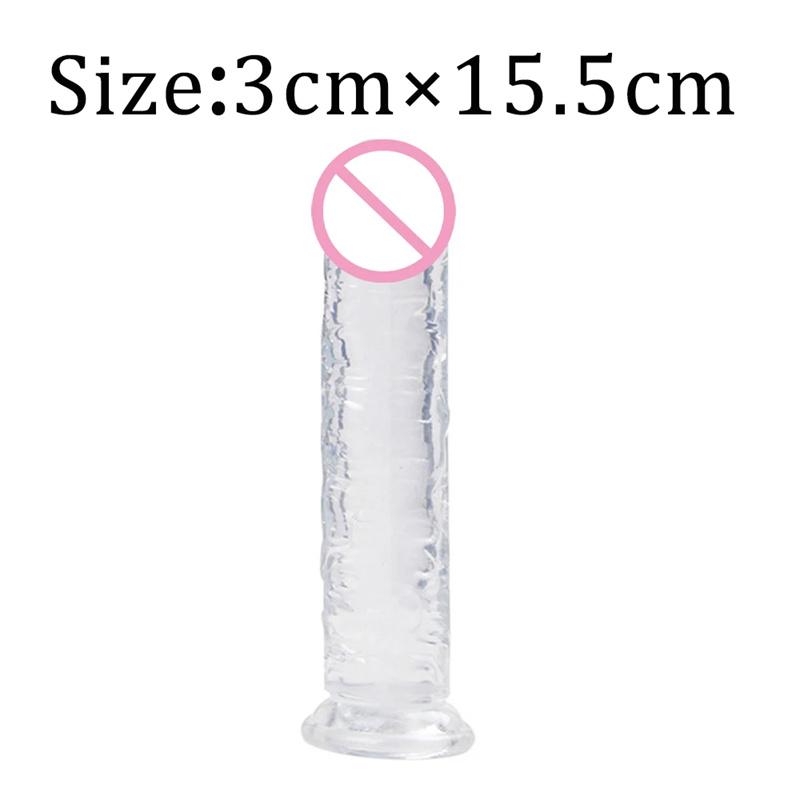 7 Size Realistic Dildo Jelly Penis Suction Cup Dildo Big Dick Female Masturbator Clitoral Stimulator Lesbian Sex Toys For Women