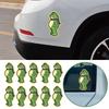 10Pcs/Set Auto Frog Anti-fog Decals Waterproof Heat-resistant Frog Protest Sticker For Car Windows Laptops Water Bottles Noteboo