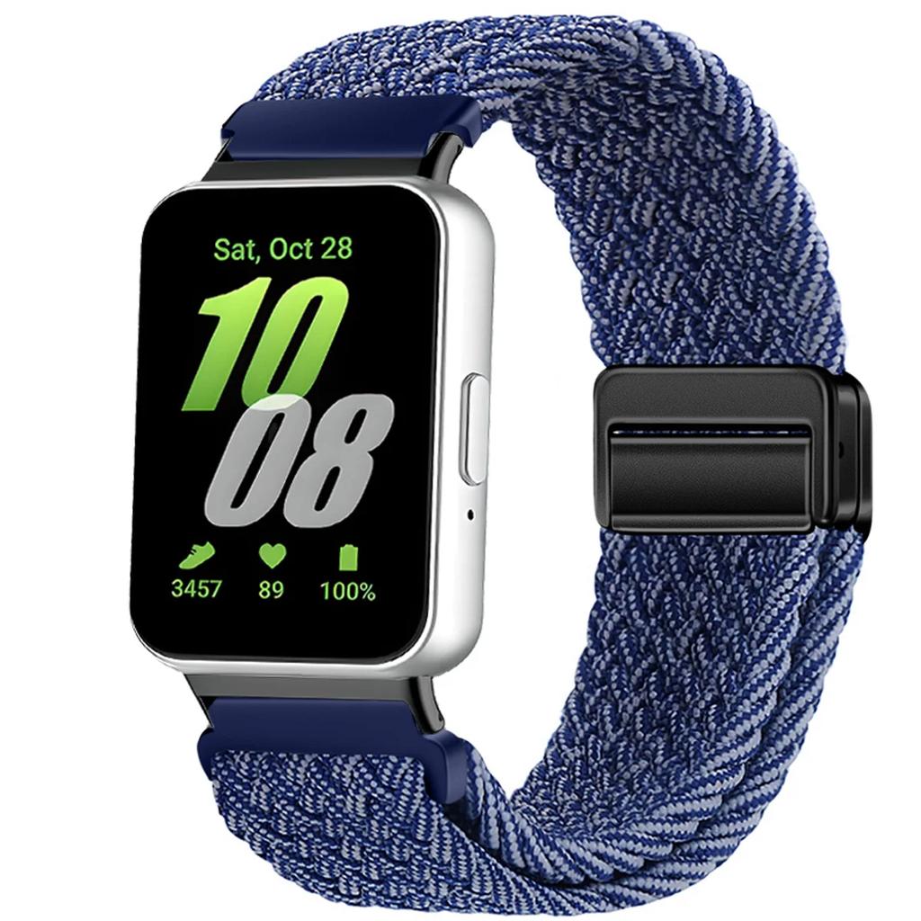 Magnetic Sport for Samsung Galaxy Fit 3 Watch Braided Strap Watchband for Samsung Galaxy Fit 3 Band Accessories Replacement