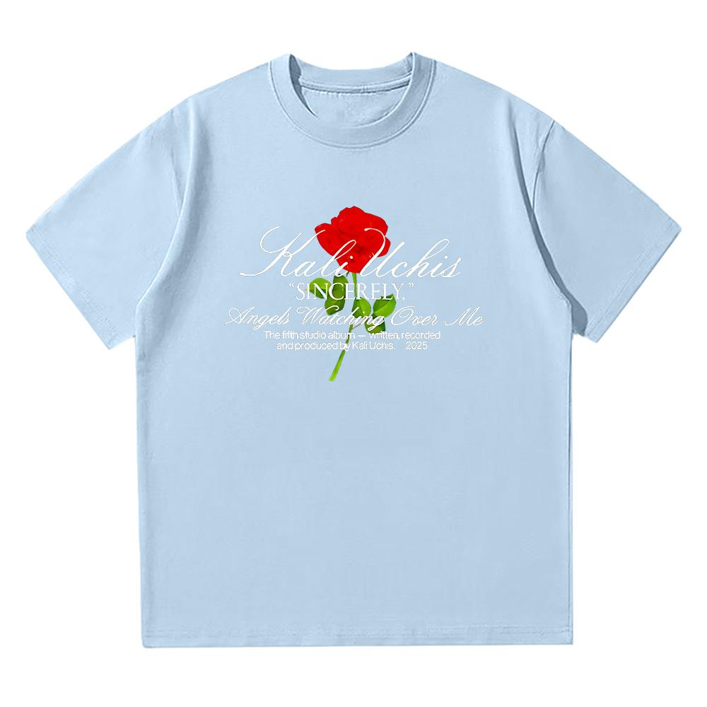Kali Uchis Sincerely Rose Shirt T Shirt for Women/Men Casual Cotton T-shirt Summer High Quality Crewneck Short Sleeve Loose Tee