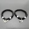Unique Couple Bangles Different Colors  Beaded Chains Bracelets Accessory