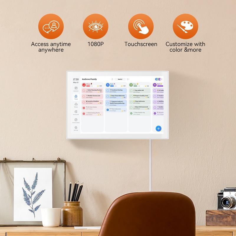 10.1-inch Multifunctional Electronic Photo Album Calendar Device WIFI Electronic Calendar with IPS High-definition Touch Screen